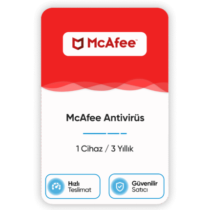 McAfee LiveSafe Antivirüs – 1 Yıllık
