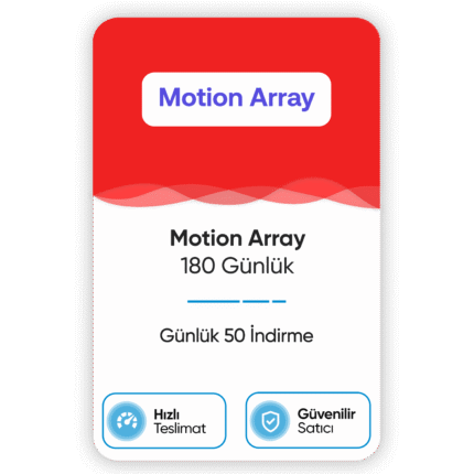 Motion Array – 180 Günlük