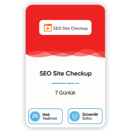 SEO Sitecheckup – 7 Günlük