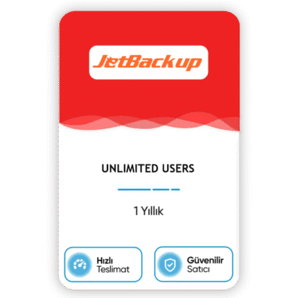 JetBackup Lisansı VPS – 1 Yıllık