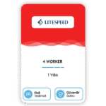 LiteSpeed 4 Worker Lisans VPS – 1 Yıllık